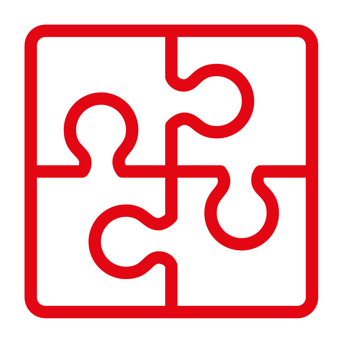 red jigsaw icon