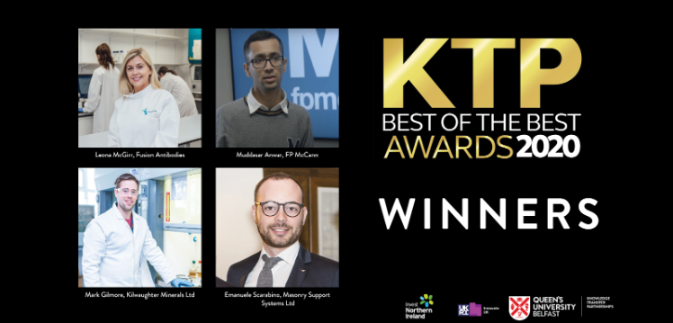 Queen's winners of the KTP Best of the Best 2020 awards