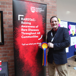 Sam Robinson with rosette award