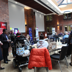 Busy conference hall
