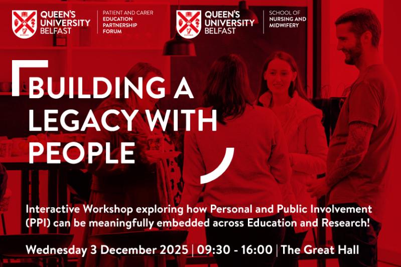 Event graphic promoting an interactive workshop hosted by the School of Nursing and Midwifery.