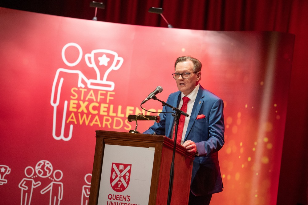Queen's President and Vice-Chancellor speaks at the Staff Excellence Awards 2022-23